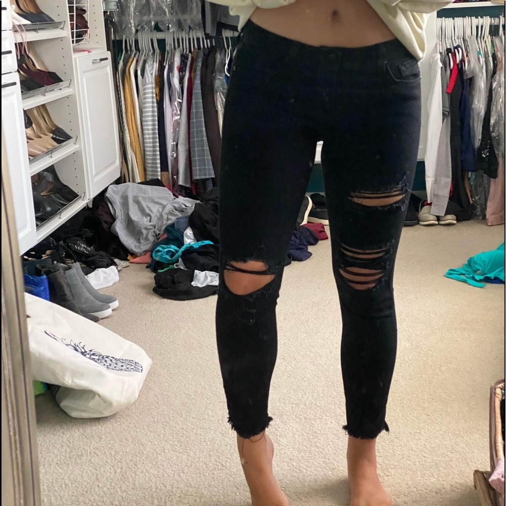 Boutique Black Ripped Jeans